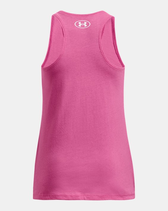Girls' UA Bubble Abbreviation Tank in Pink image number 1